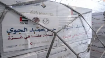 وصول طائرة إماراتية محملة بـ100 طن مساعدات لغزة ضمن “جسر جوي حميد” وعملية “الفارس الشهم 3”